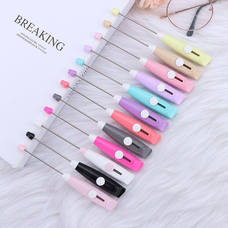 Frinnovan 12 Pack Beadable Letter Opener Blanks - Metal Envelope Slitter Mail Openers with Beaded Design 12 Assorted Colors - Image 4